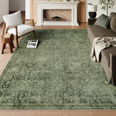 Tapis lavable rétro Tribal Cashmere