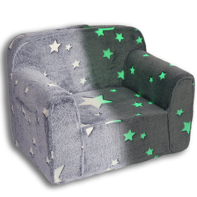 Kids Ultra-Soft Snuggle Chair, Toddler Reading Couch Glow in The Dark, Kids Sofa Play Couch by Zoomie Kids