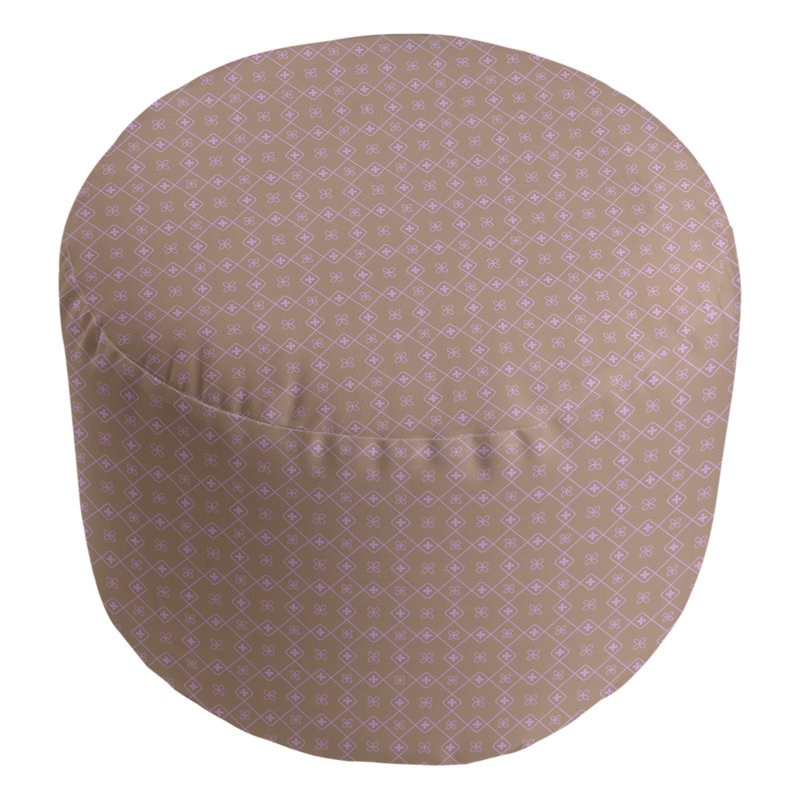 Repose-pieds Avicia, Brun clair / mauve