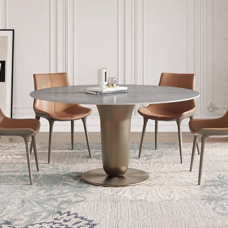 Table de salle à manger moderne et légère, H 29,53 po x L 47,25 po x l 47,25 po