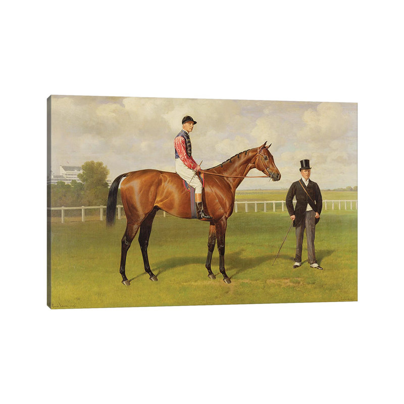 Persimmon', Winner Of The 1896 Derby, 1896 by Emil Adam - Wrapped Canvas Painting, 101.6 cm H x 66.04 cm W x 1.91 cm D
