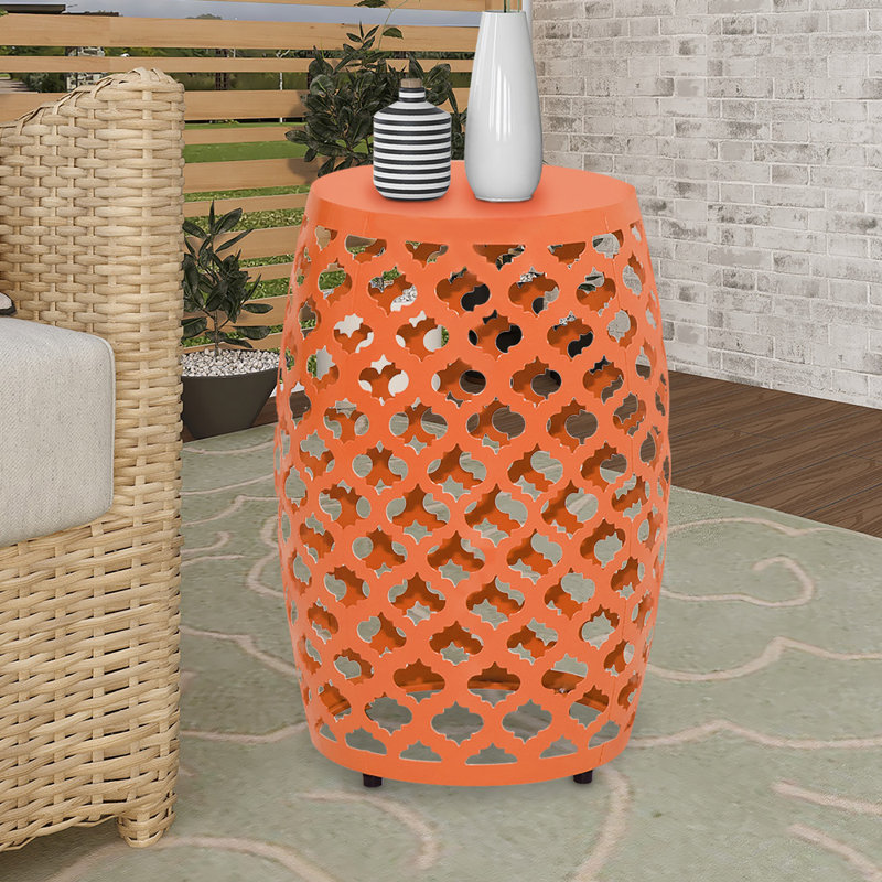 Table de bout 17,75 po, Mandarine