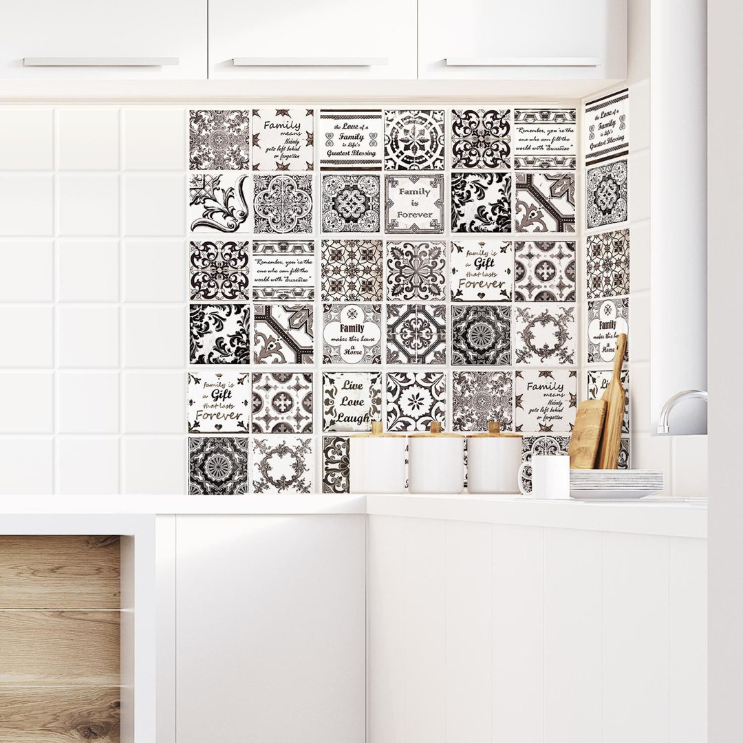 10cm x 10cm PVC Peel & Stick Mosaic Tile