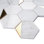 Natural Bianco 3" x 3" Marble Honeycomb Mosaic Wall Tile