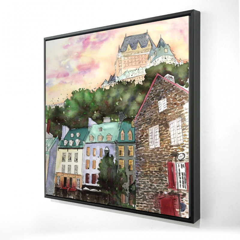 Château Frontenac Canvas Art - Petit Champlain Home Decor