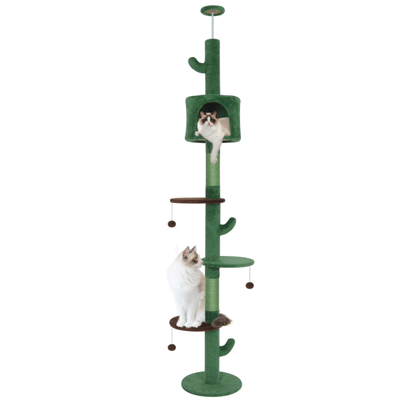 220cm H Cat Tree, Green