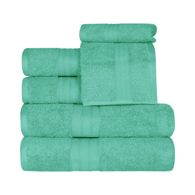 6-Piece Combed Cotton Towel Set