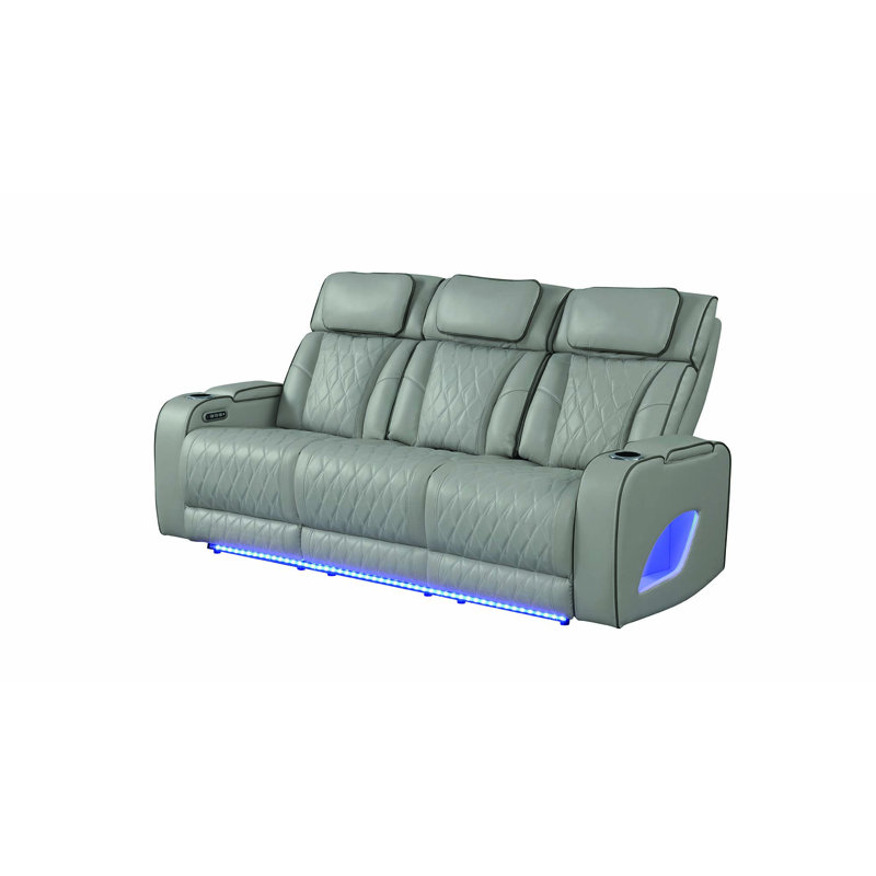 Ensemble de salon inclinable 2 pièces Fortuner, Gris