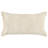 Coussin lombaire beige à motif botanique brodé