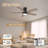 5-Blade Smart Flush Mount Ceiling Fan with Lights Remote, Voice WIFI Alexa App Control, Quiet DC Motor-1710489634-1710489638