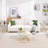 Jefre 3 - Piece Glass Living Room Table Set with Plated Metal Frame-106886553