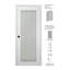 Smart Pro 8 Lite DIY-Friendly Manufactured Wood and Glass Single Prehung Interior Door-91483083-106870088