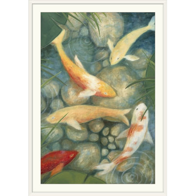 «Witter Reflecting Koi II» par Megan Meagher, reproduction d'art