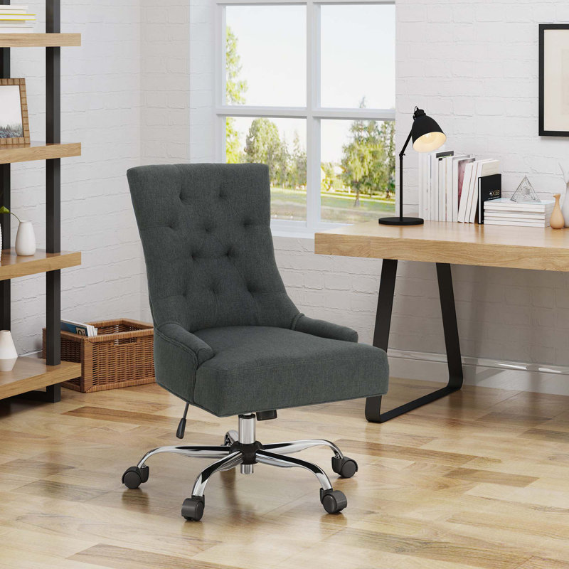 Chaise de travail Anja, Gris foncé