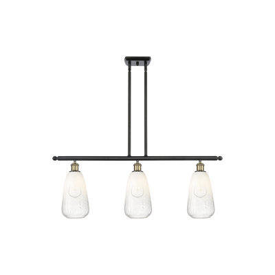 Ballston - Brookhaven Almond - 3 Light Stem Hung Island Light
