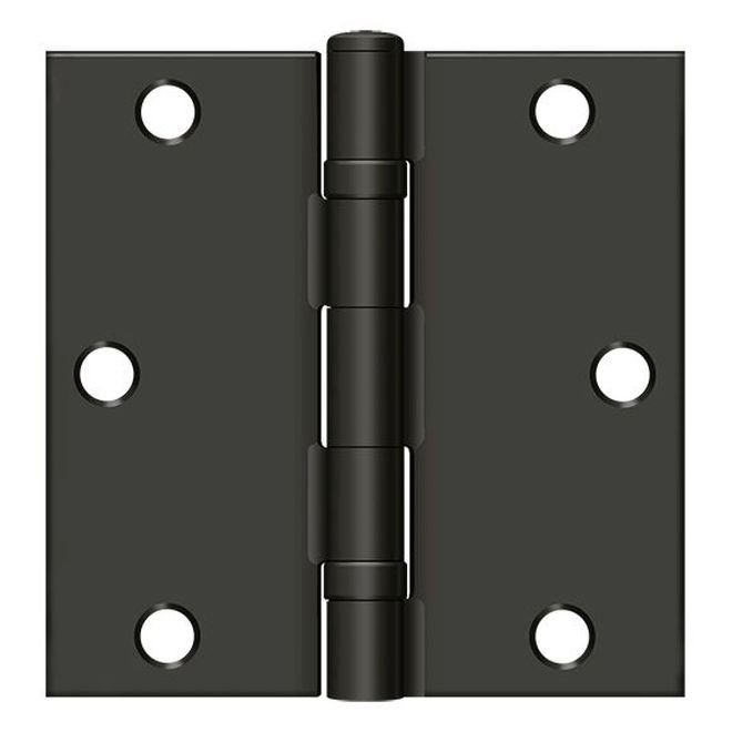 89'' x 89'' Steel Butt Bearing Hinge, Oil Rubbed Bronze