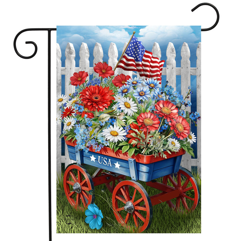 Drapeau de jardin patriotique