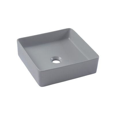 Lavabo de salle de bain carré en céramique pour bateau Agua