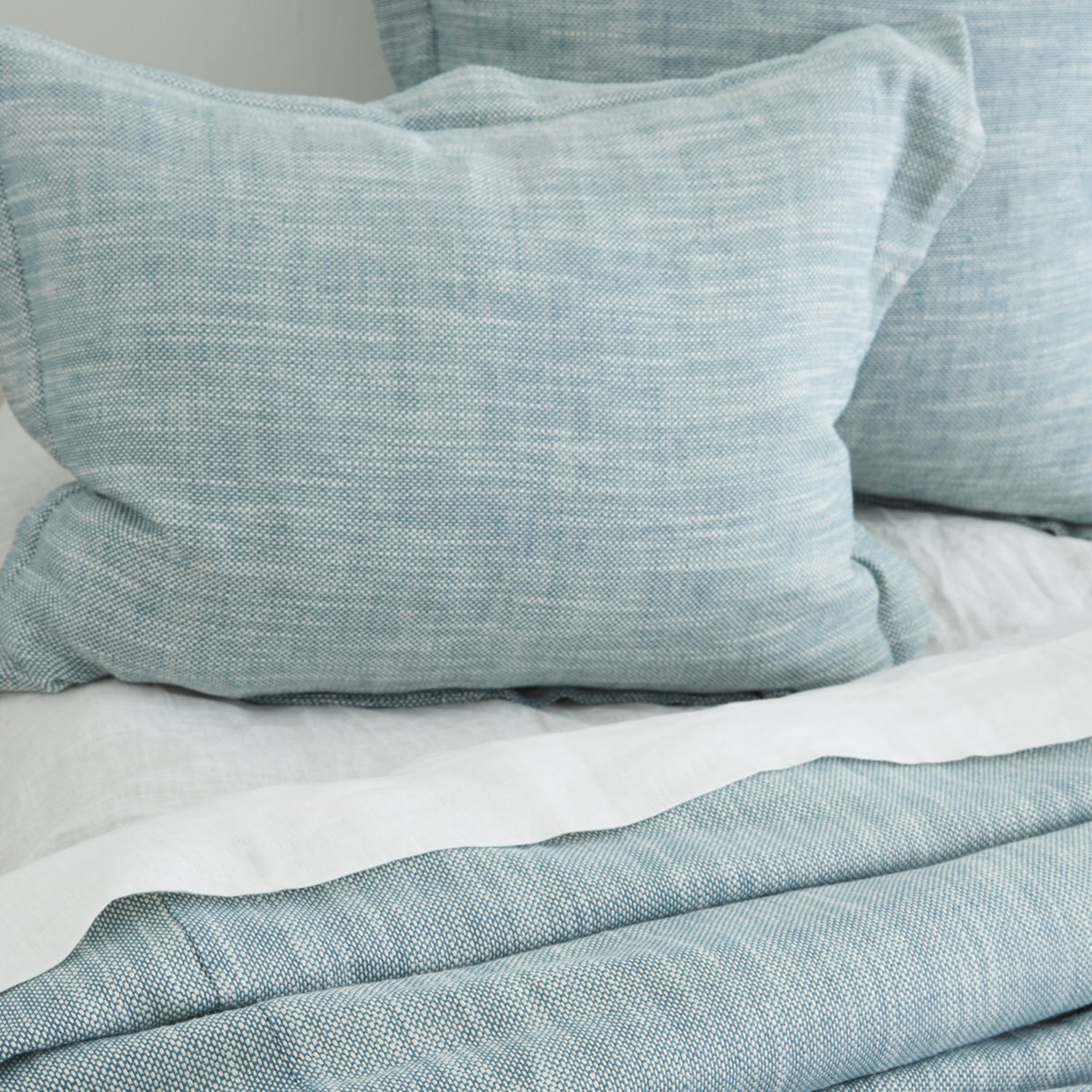 Sensa Cotton Shams, King, Teal