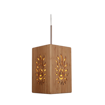 Luminaire suspendu carré 1 lumières Newsom