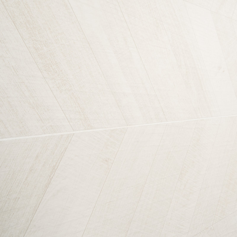 Auburn Chevron 24 in. x 48 in. Matte Porcelain Floor and Wall Tile (15.49 Sq. Ft. / Case), White