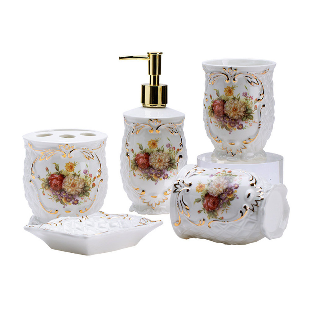 Rosdorf Park 5 Pieces Bathroom Accessories Complete Set | Wayfair