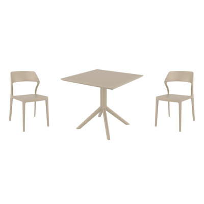 Farrah 2 - Person Patio Dining Set with Square Table