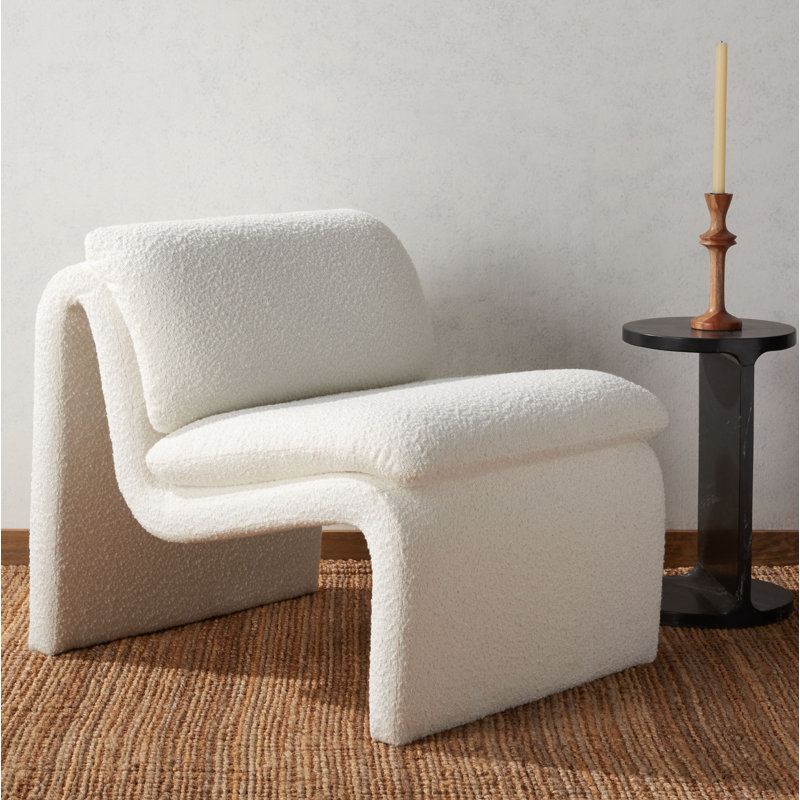 Piara Upholstered Accent Chair, Cream