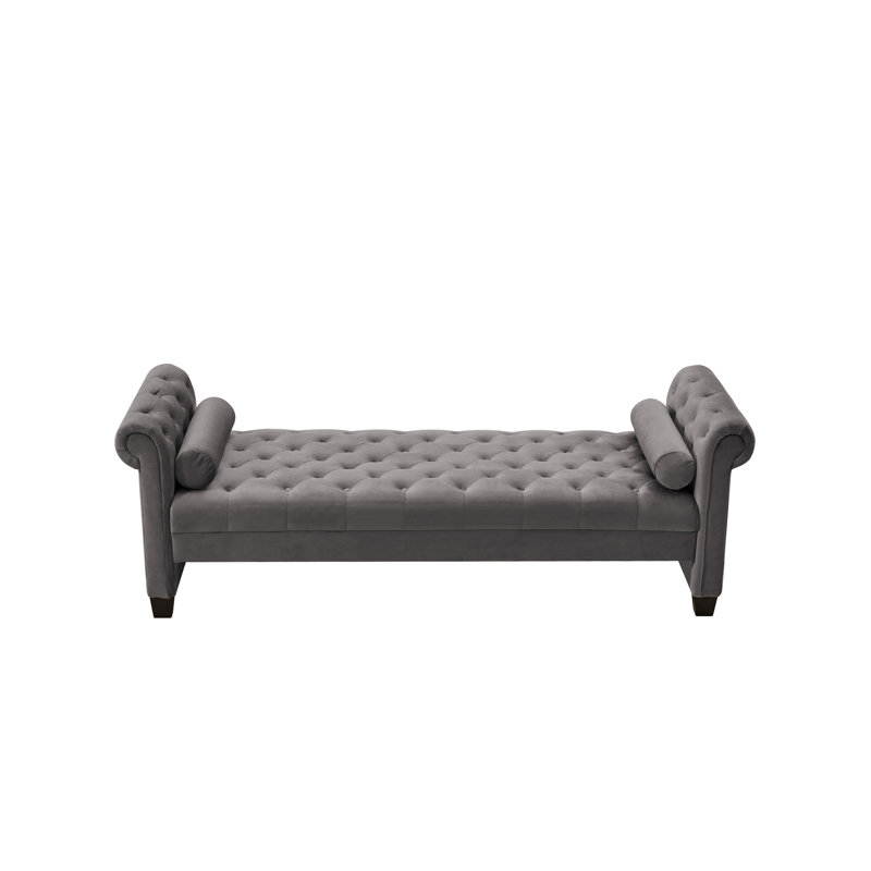 Repose-pieds Crillon, Tissu gris foncé
