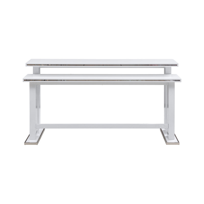 Wavell Console blanche rectangulaire en bois