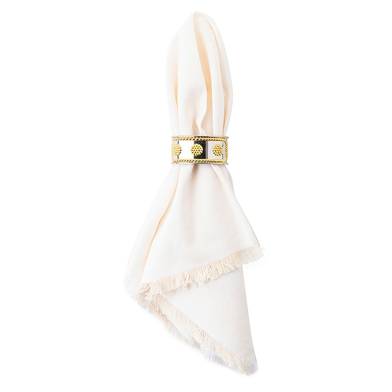Berry & Thread Napkin Ring, Bright Satin/Gold