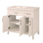 Meuble-lavabo 36 po avec lavabo intégré en résine - 2 tiroirs, 3 portes-111123976