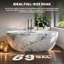 Baignoire autoportante 65 po Marble-125226767