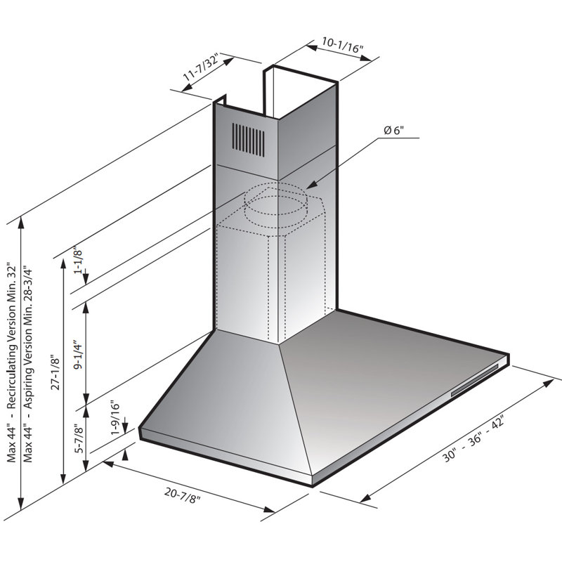 Hotte murale pour cheminée