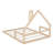 Wood Floor Bed With House-Shaped Headboard-453419973-453419968