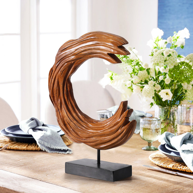Teak Sculpture Oceanic Decoration