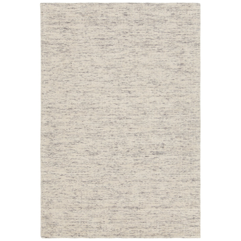 Tapis ivoire tissé à la main Cunningham, Rectangle 5 pi x 7 pi 6 po
