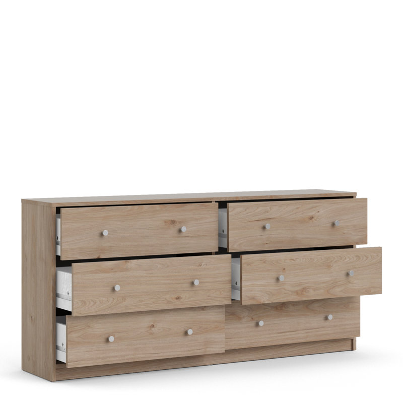 Gott 6 Drawer 143.1cm W Dresser, Brown