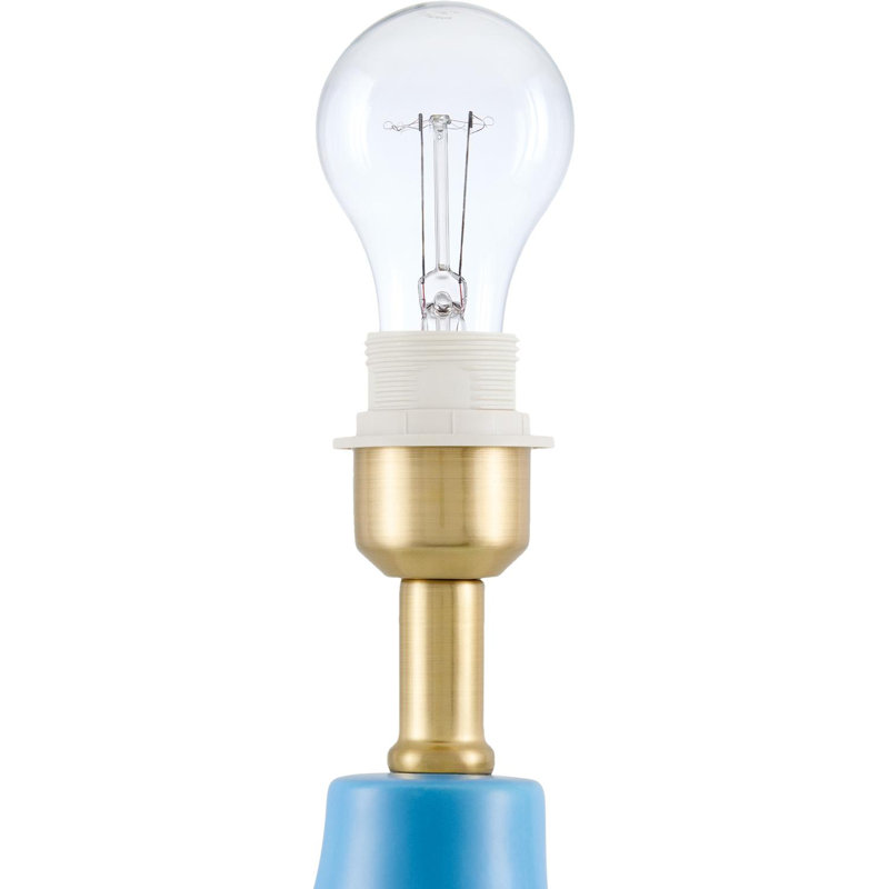 Celes Table Lamp, Blue, White