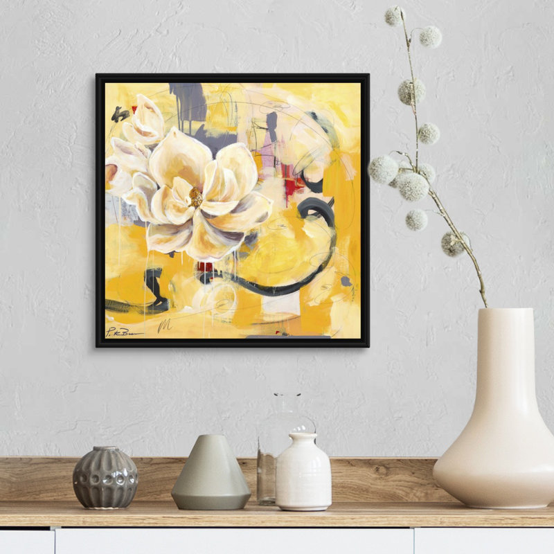 Reproduction d’art sur toile, "Southern Charm" par Pamela K. Beer, Cadre noir, H 18 po x l 18 po x P 1,75 po