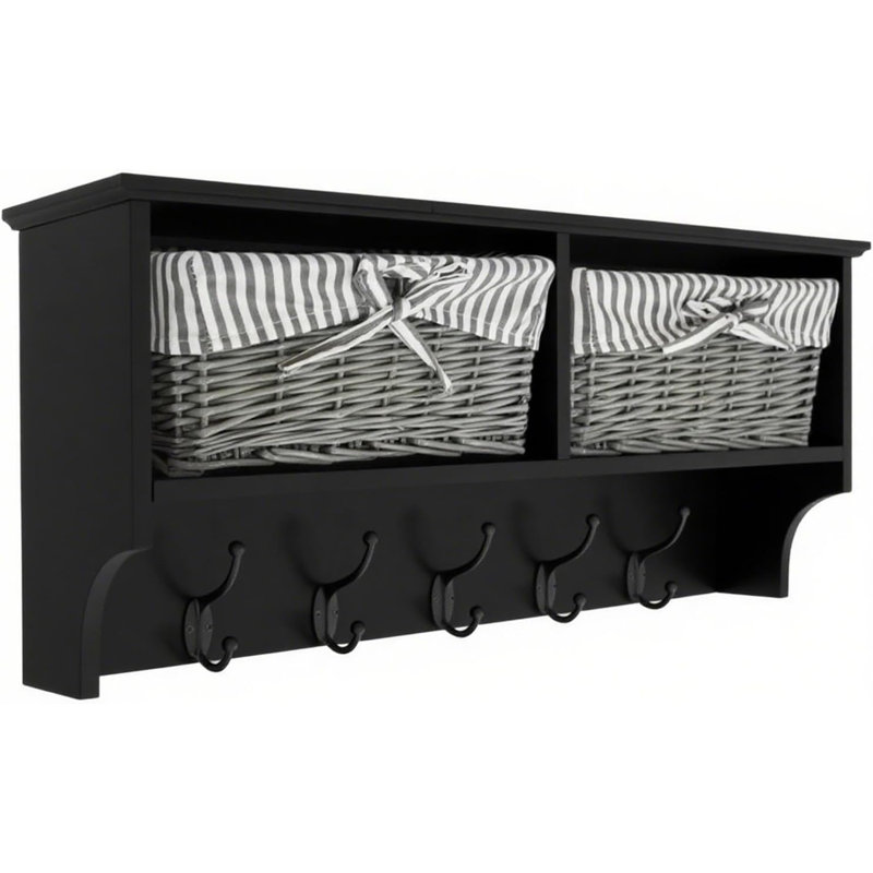 Plastic Coat Rack, Black