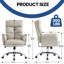 Fauteuil de direction ergonomique en similicuir capitonné avec accoudoirs rembourrés-1281322452