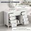 Meuble-lavabo simple autoportant 47 po avec comptoir en résine, portes à fermeture en douceur et tiroirs à fermeture en douceur 47 po-586441592