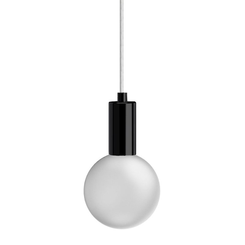 1 - Light Sphere Globe LED Pendant, Matte Black