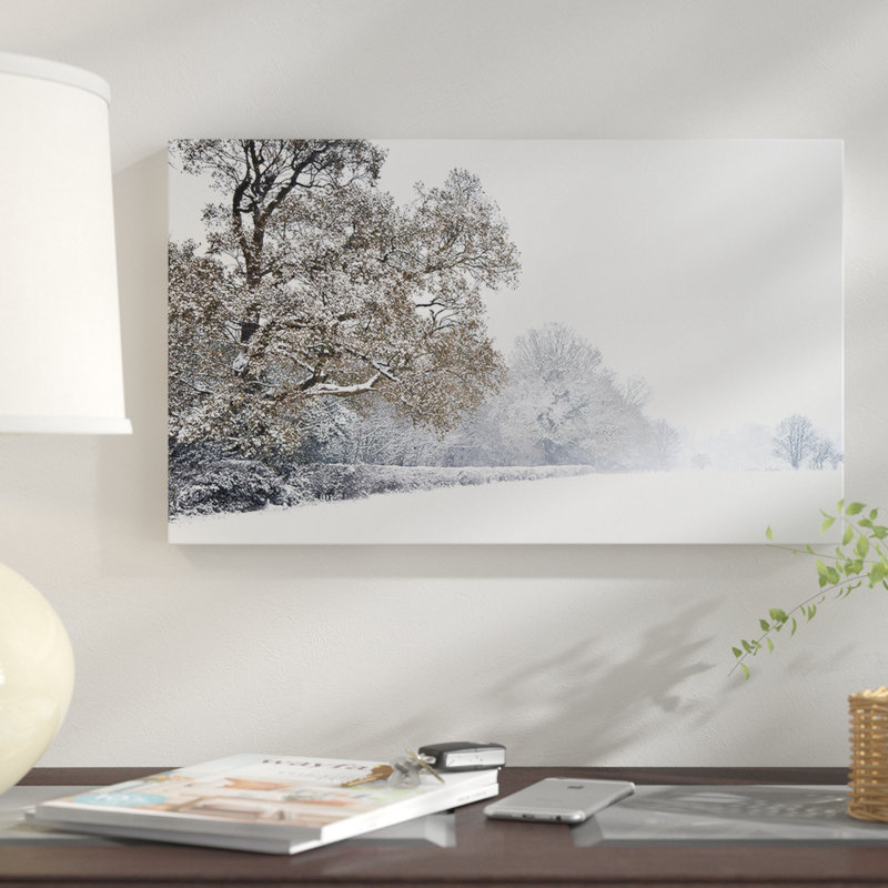 «Christmas Winter Snow», reproduction de photo sur toile, H 20 po x l 40 po x P 1po