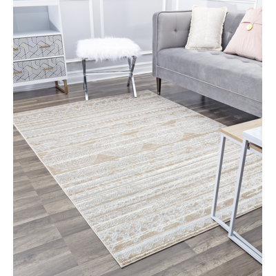 Tapis oriental crème