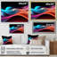 Rainbow Colors Symphony IV - Art abstrait sur toile, formes abstraites-234034833-234034842