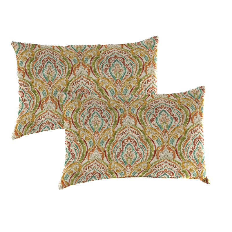 20" x 13" Outdoor Lumbar Throw Pillow, 2