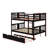 Full Over Full Bunk Bed With Twin Size Trundle And Ladder-1981081973