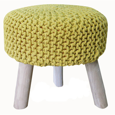 Youenn Solid Wood Accent Stool